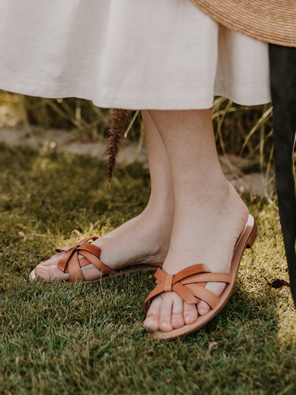 Sarah Flint Mirjana Leather Slide Sandals